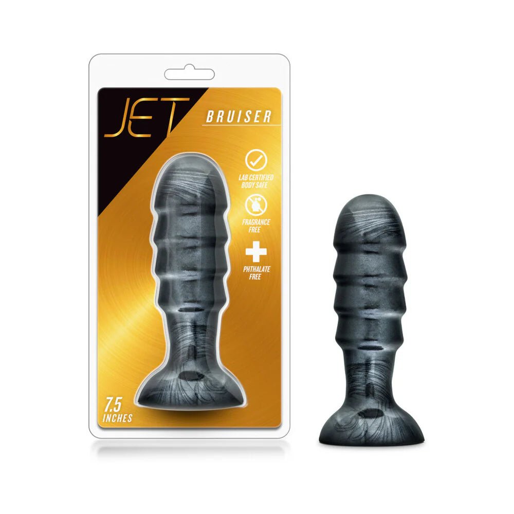 Jet Bruiser 7.5 in. Anal Plug Carbon Metallic Black - TruLuv Novelties