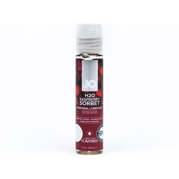 JO H2O Raspberry Sorbet Flavored Water - Based Lubricant 1 oz. - TruLuv Novelties