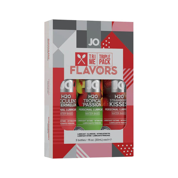JO Tri Me Triple Pack Flavors Water - Based Lubricant 3 - Pack - TruLuv Novelties