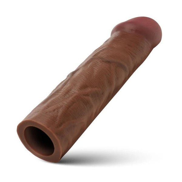 Jock 1.5" Silicone Penis Extension Sleeve - Dark - TruLuv Novelties
