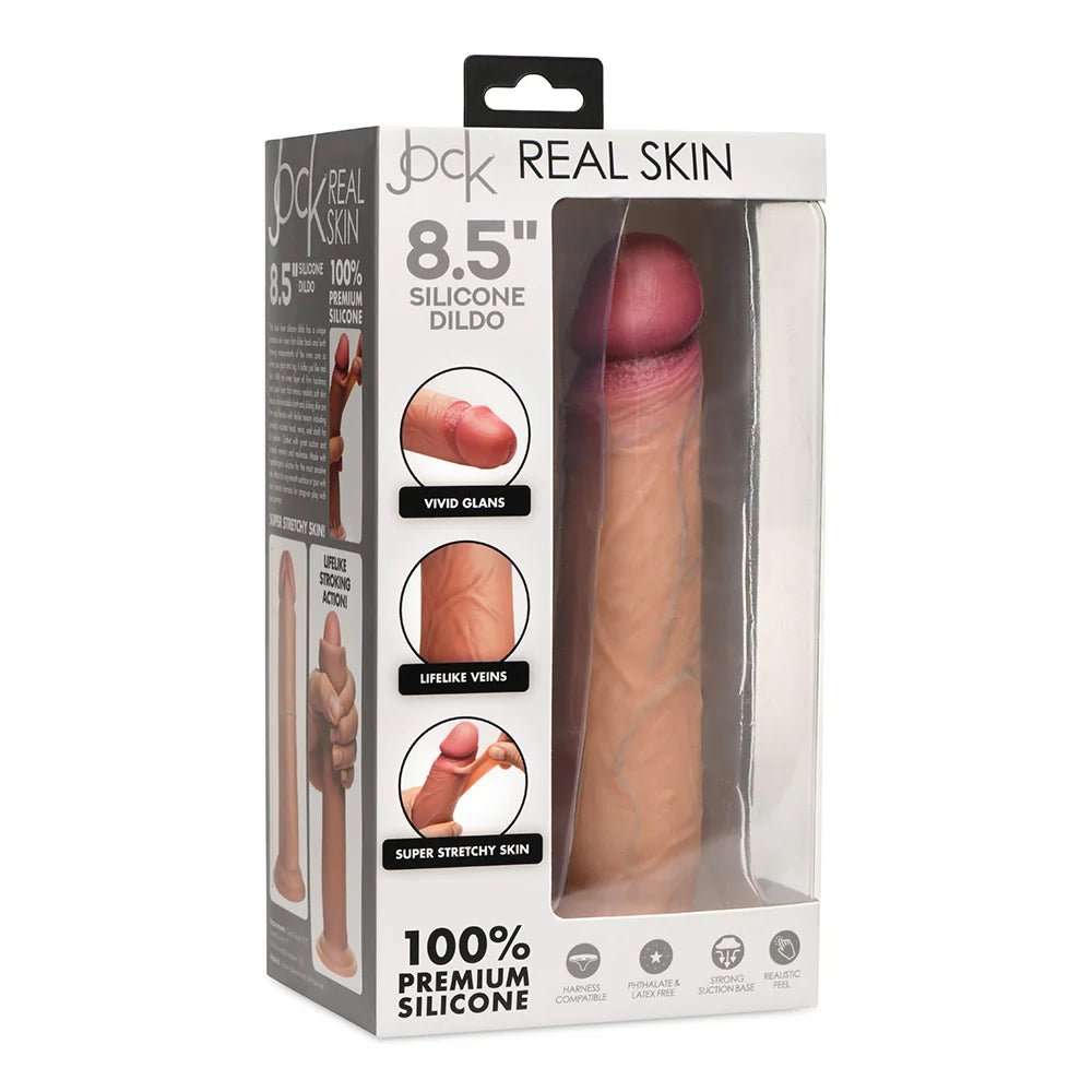JOCK Real Skin 8.5 in. Silicone Dildo Medium - TruLuv Novelties