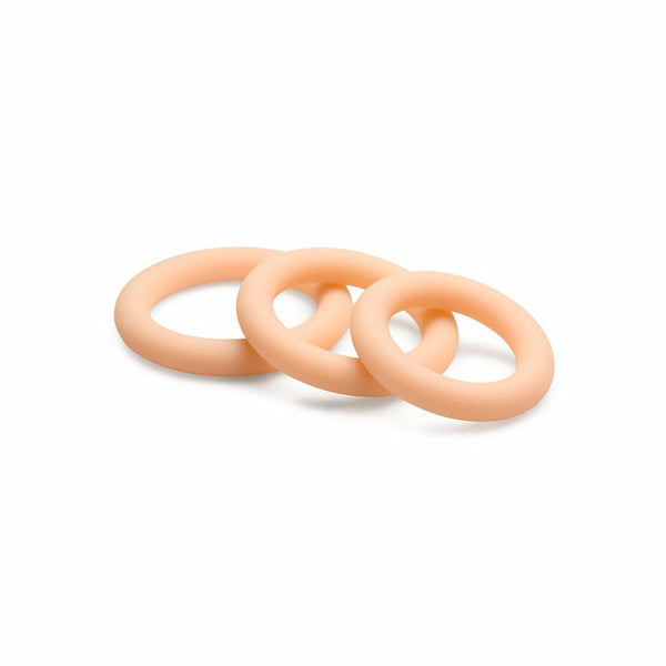 Jock Silicone Cock Ring 3-Piece Set Light - TruLuv Novelties