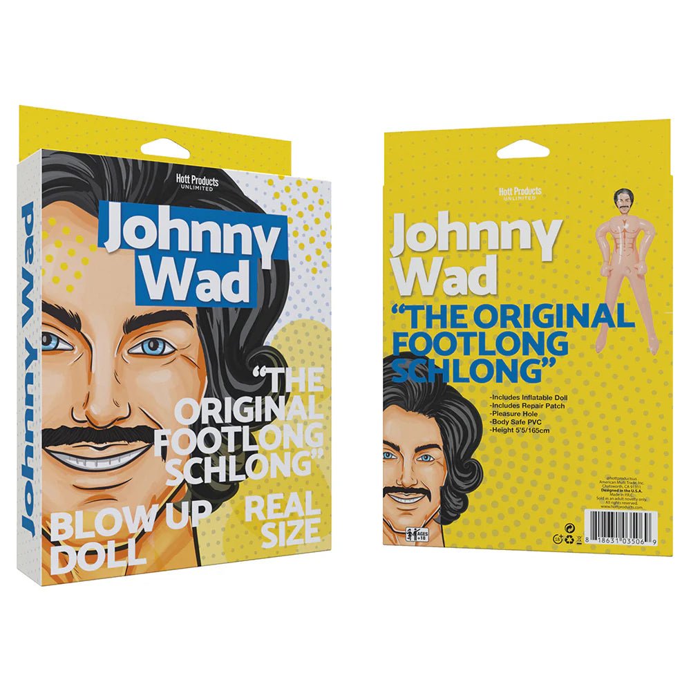 Johnny Wad Blow Up Doll with Large Penis - TruLuv Novelties