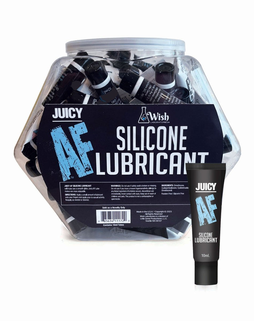 Juicy Af Silicone Lubricant 10 ml - Pop Display of 65 - TruLuv Novelties