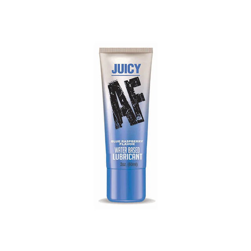 Juicy AF Water - Based Lubricant Blue Raspberry 2 oz. - TruLuv Novelties