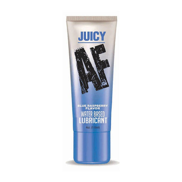 Juicy AF Water Based Lubricant Blue Raspberry 4 oz. - TruLuv Novelties