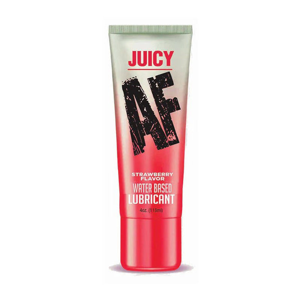 Juicy AF Water Based Lubricant Strawberry 4 oz. - TruLuv Novelties