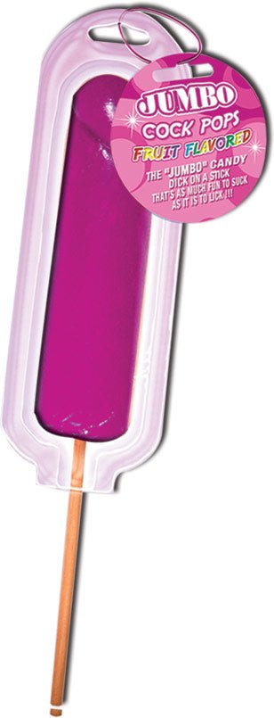 Jumbo Cock Pops Fruit Flavored - Cherry - TruLuv Novelties