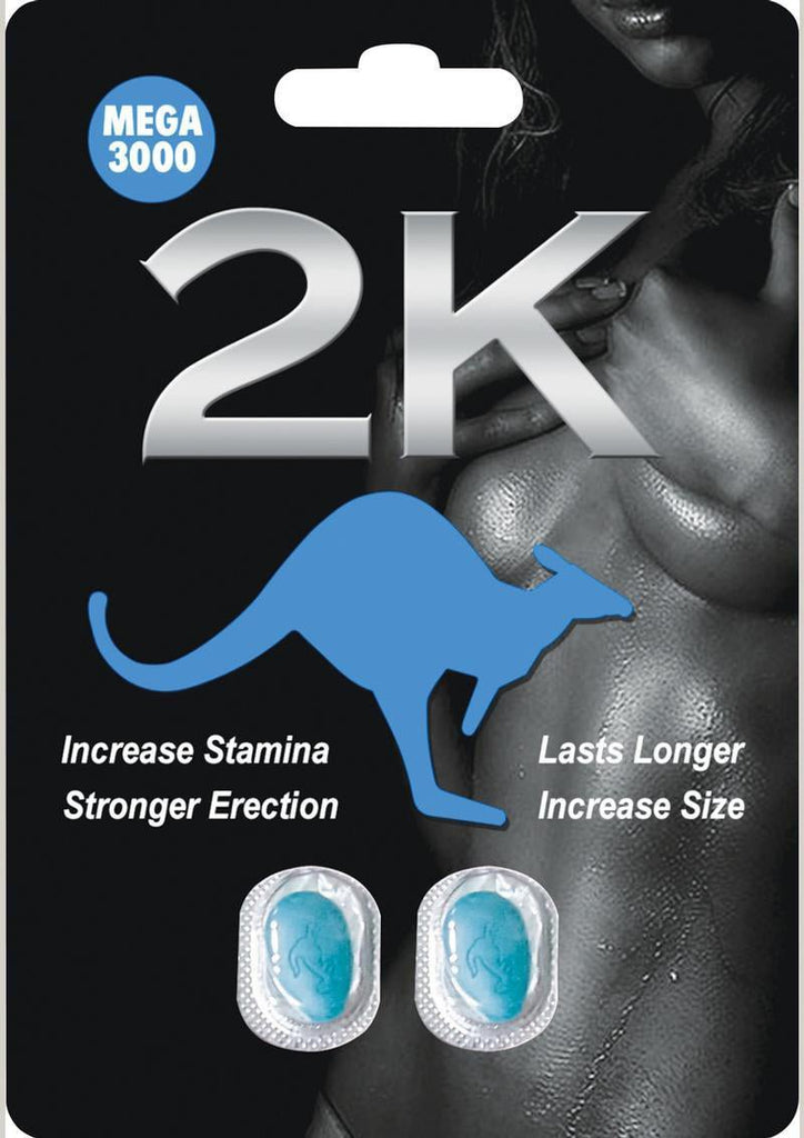 Kangaroo 2k for Him - 30 Count Blue Display - 2ct Blister - TruLuv Novelties