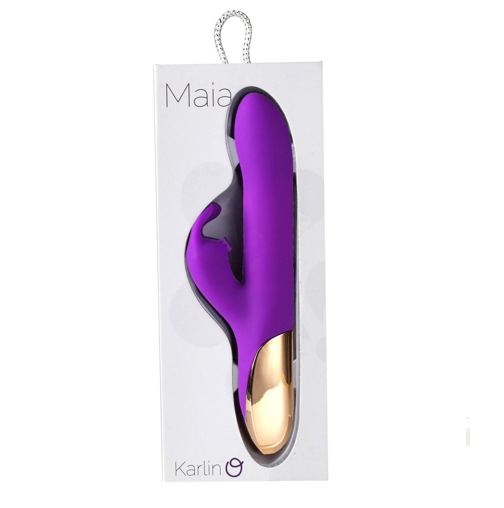 Karlin USB Rechargeable 10-Function Rabbit Vibrator - Purple - TruLuv Novelties
