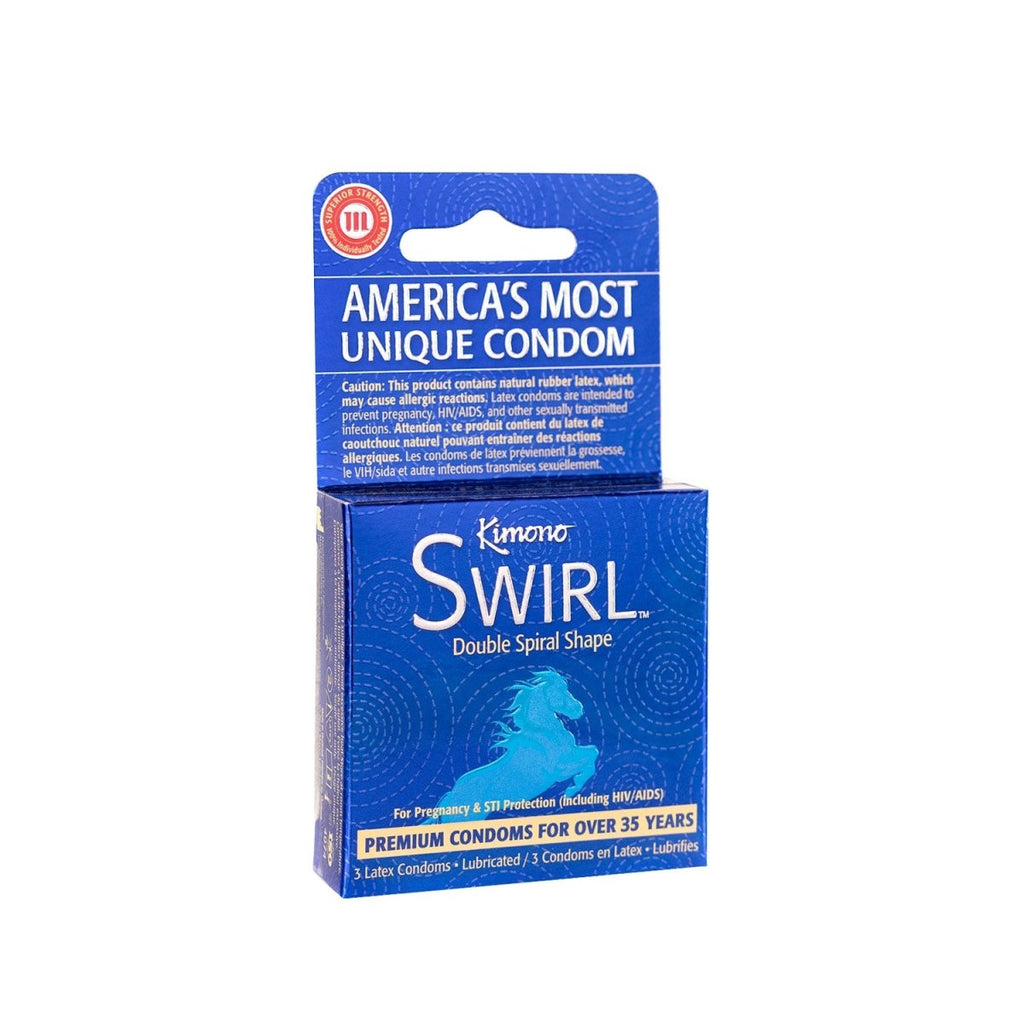 Kimono Swirl 3 Count Condoms - TruLuv Novelties