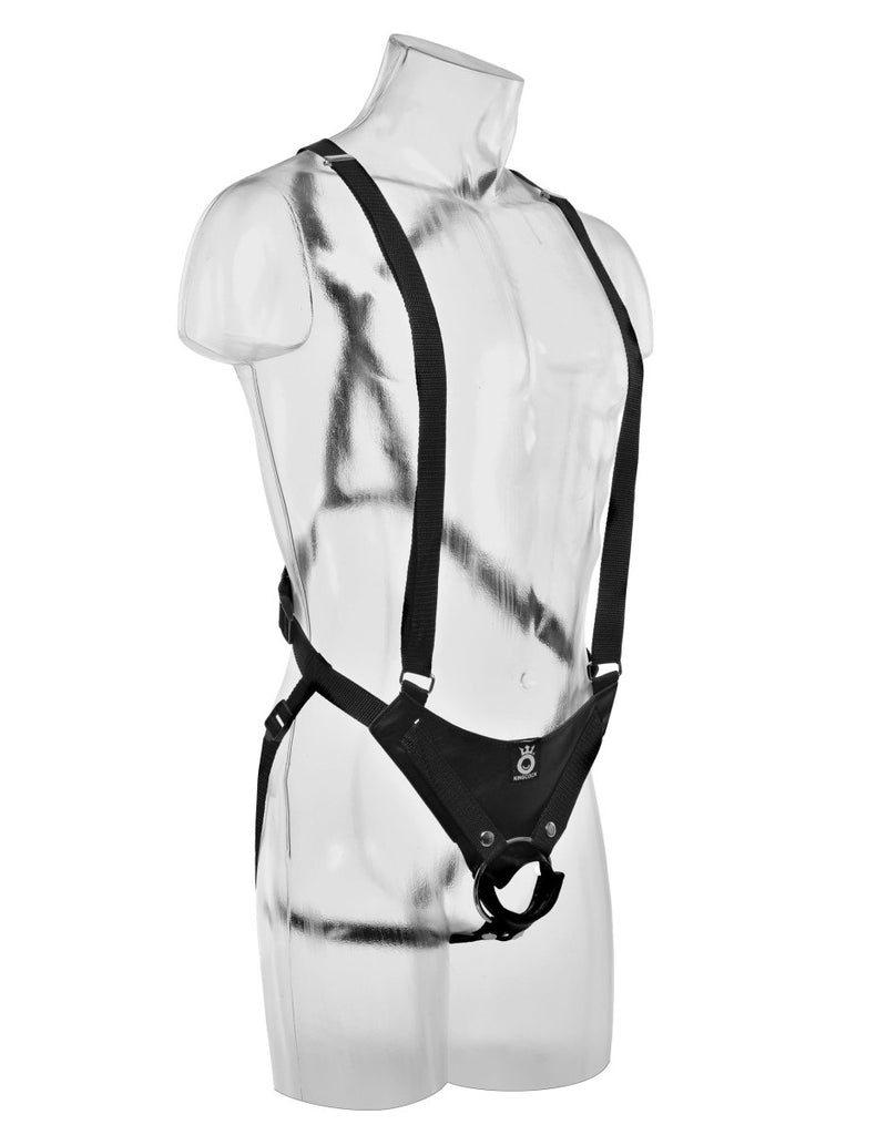 King Cock 12" Hollow Strap-on Suspender System. - TruLuv Novelties