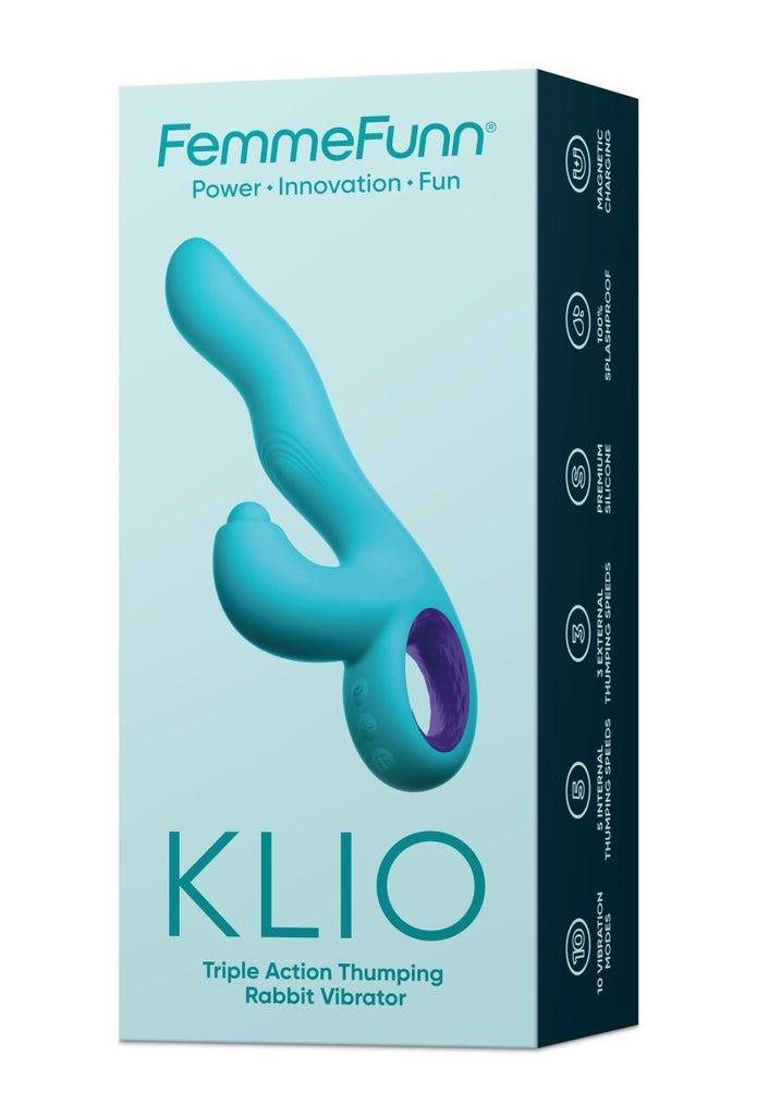 Klio Triple Action Thumping Rabbit Vibrator - TruLuv Novelties