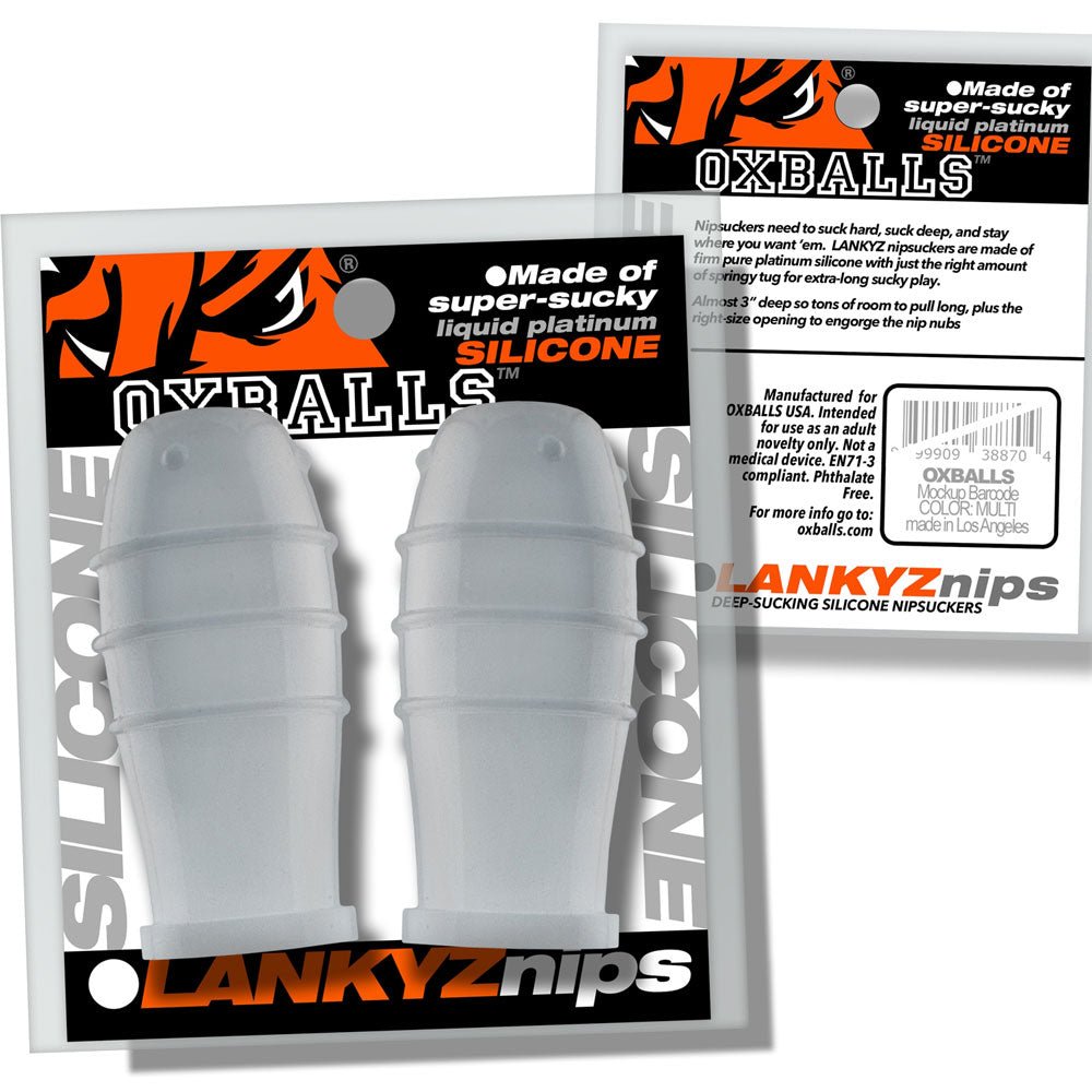 Lankyz Silicone Nipsuckers - Clear Silicone - TruLuv Novelties