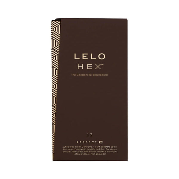 LELO HEX Respect XL Lubricated Latex Condoms 12 - Pack - TruLuv Novelties