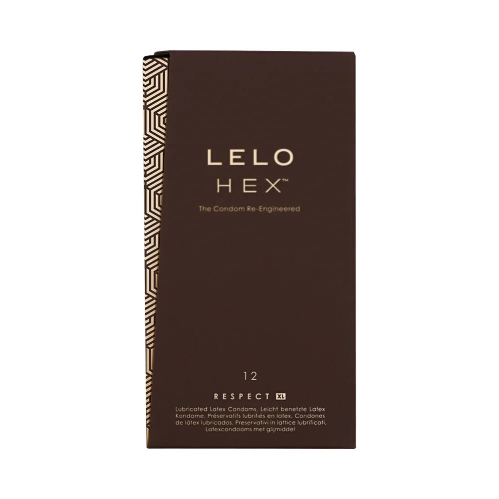 LELO HEX Respect XL Lubricated Latex Condoms 12 - Pack - TruLuv Novelties