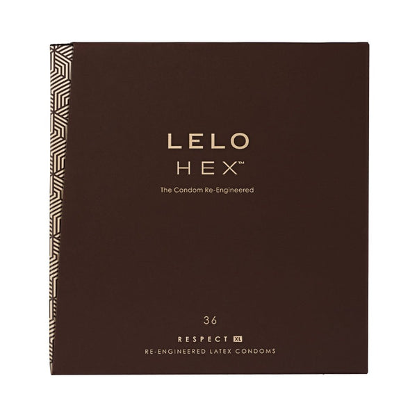 LELO HEX Respect XL Lubricated Latex Condoms 36-Pack - TruLuv Novelties