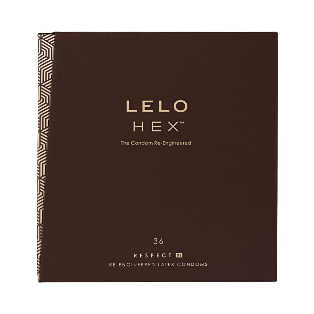 LELO HEX Respect XL Lubricated Latex Condoms 36-Pack - TruLuv Novelties