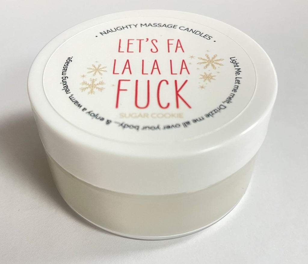Let&039;s Fa La La La Fuck Massage Candle - Sugar Cookie 1.7 Oz - TruLuv Novelties