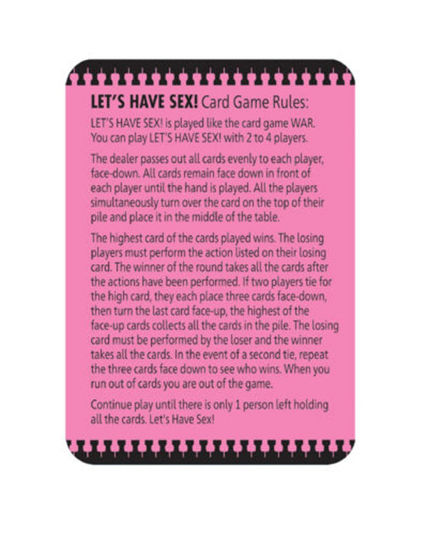 Lets Have Sex Card Game - TruLuv Novelties