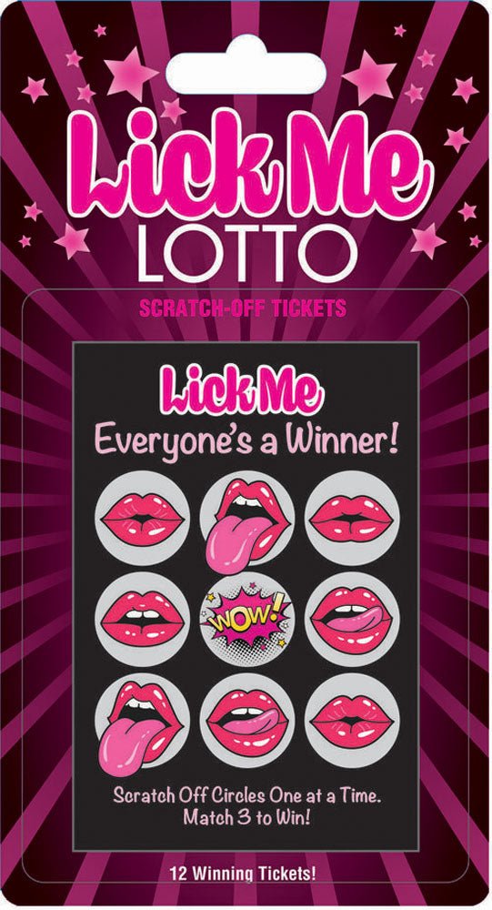 Lick Me Lotto 12 Winning Tickets! - TruLuv Novelties