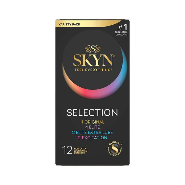 LifeStyles SKYN Selection Non - Latex Condoms 12 - Pack - TruLuv Novelties