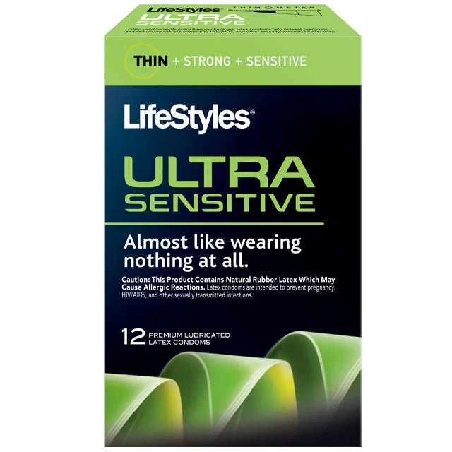 LifeStyles Ultra Sensitive Condoms (12 pack) - TruLuv Novelties
