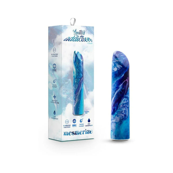 Limited Addiction Mesmerize Power Vibe Rechargeable Bullet Azure - TruLuv Novelties