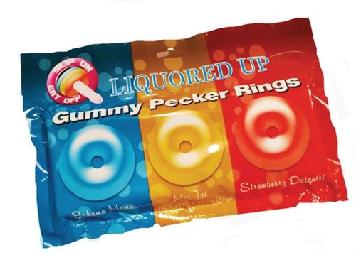 Liquored Up Gummy Pecker Rings - TruLuv Novelties