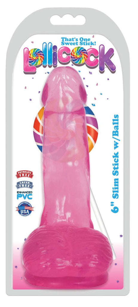 Lollicock 6 Inch Slim Stick With Balls - TruLuv Novelties