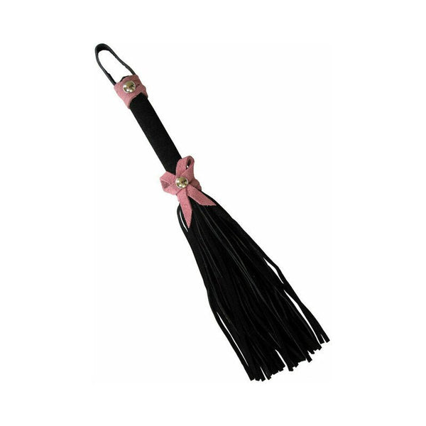Love Knot Mini Flogger Black with Pink Bow - TruLuv Novelties
