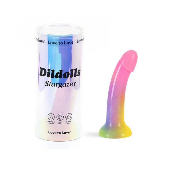 Love to Love Dildolls Stargazer Rainbow and Glitter - TruLuv Novelties