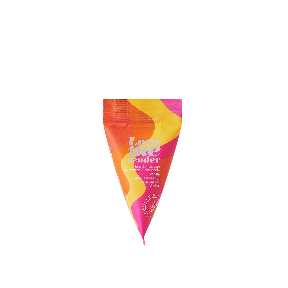 Love to Love Love Me Tender Luscious & Heating Massage Oil Vanilla 12/Bag 0.33 oz. - TruLuv Novelties