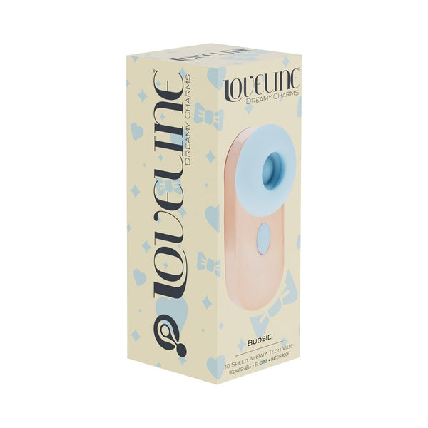 LoveLine Budsie AirTapTech Rechargeable Vibrator Blue - TruLuv Novelties
