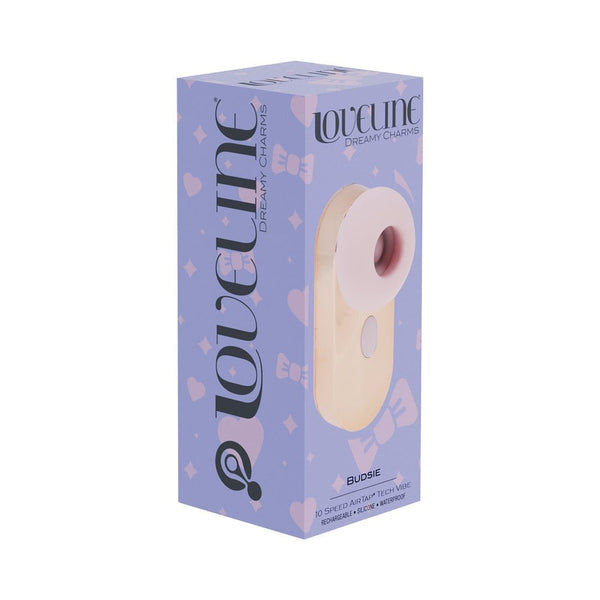 LoveLine Budsie AirTapTech Rechargeable Vibrator Pink - TruLuv Novelties