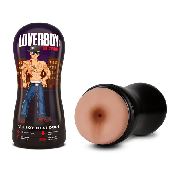 Loverboy Bad Boy Next Door Self - Lubricating Anal Stroker Beige - TruLuv Novelties