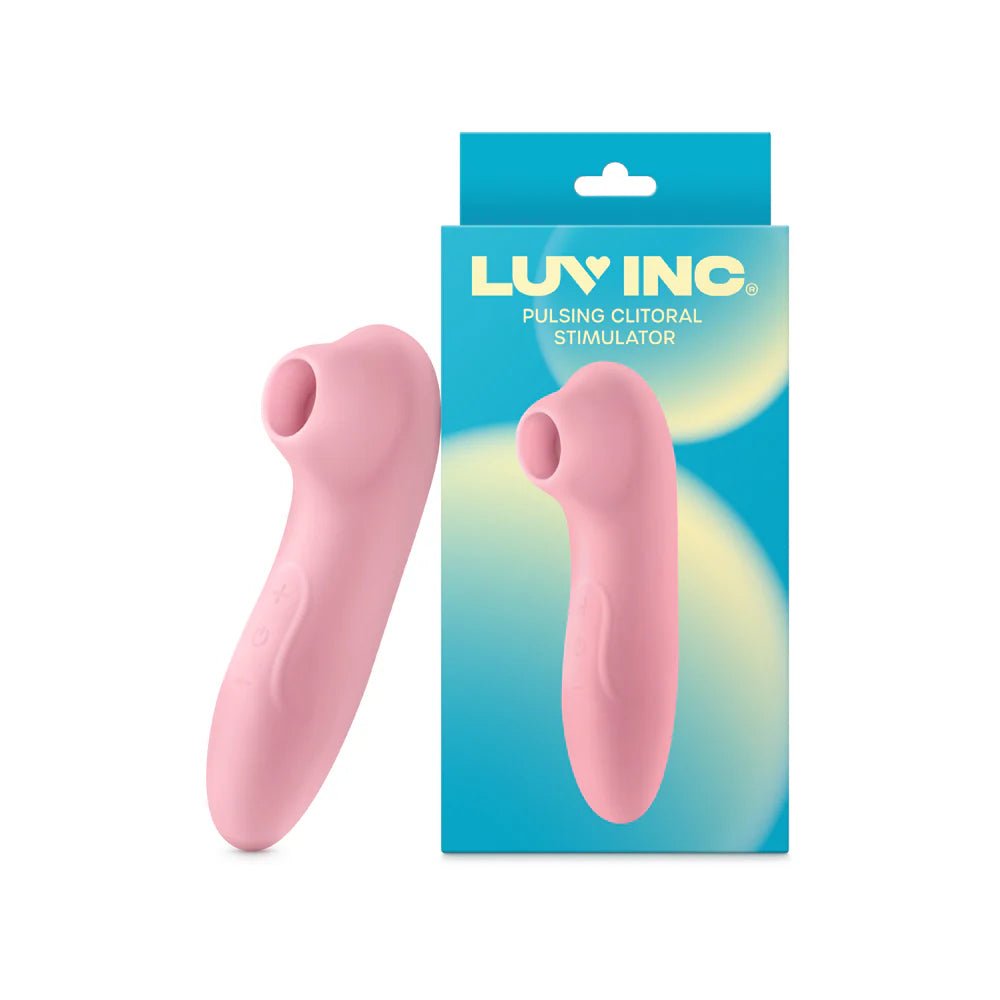 Luv Inc Cs19 Pulsing Clitoral Stimulator Rechargeable Silicone Light Pink - TruLuv Novelties