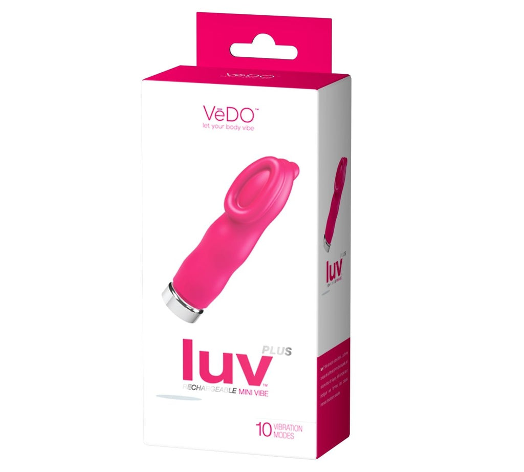 Luv Plus Rechargeable Mini Vibe - Hot in Bed Pink - TruLuv Novelties