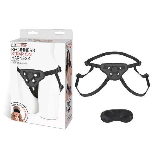 Lux Fetish Beginners Strap - On Harness Black - TruLuv Novelties