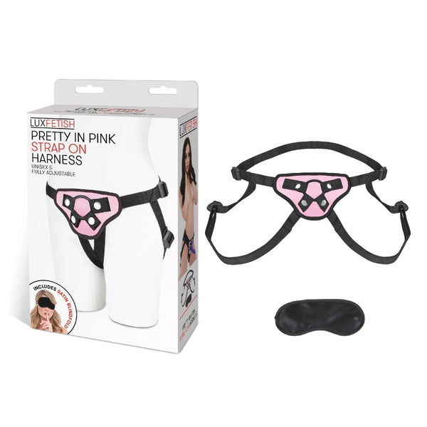 Lux Fetish Pretty in Pink Strap-On Harness - TruLuv Novelties