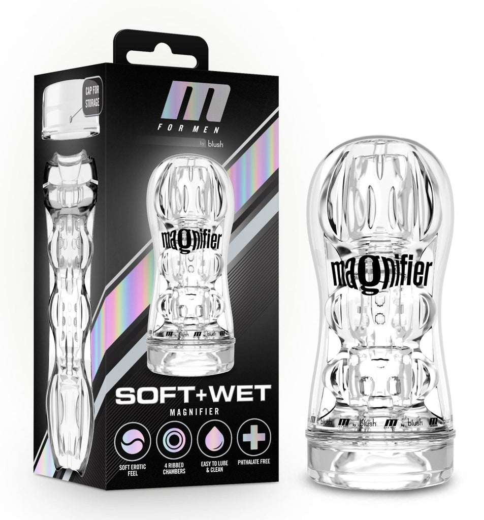 M for Men - Soft and Wet - Magnifier - Clear - TruLuv Novelties