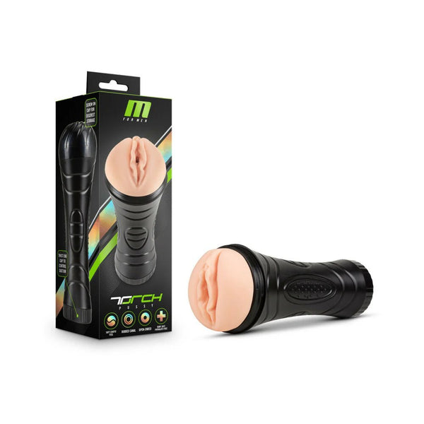 M for Men Torch Pussy Vagina Stroker Beige - TruLuv Novelties