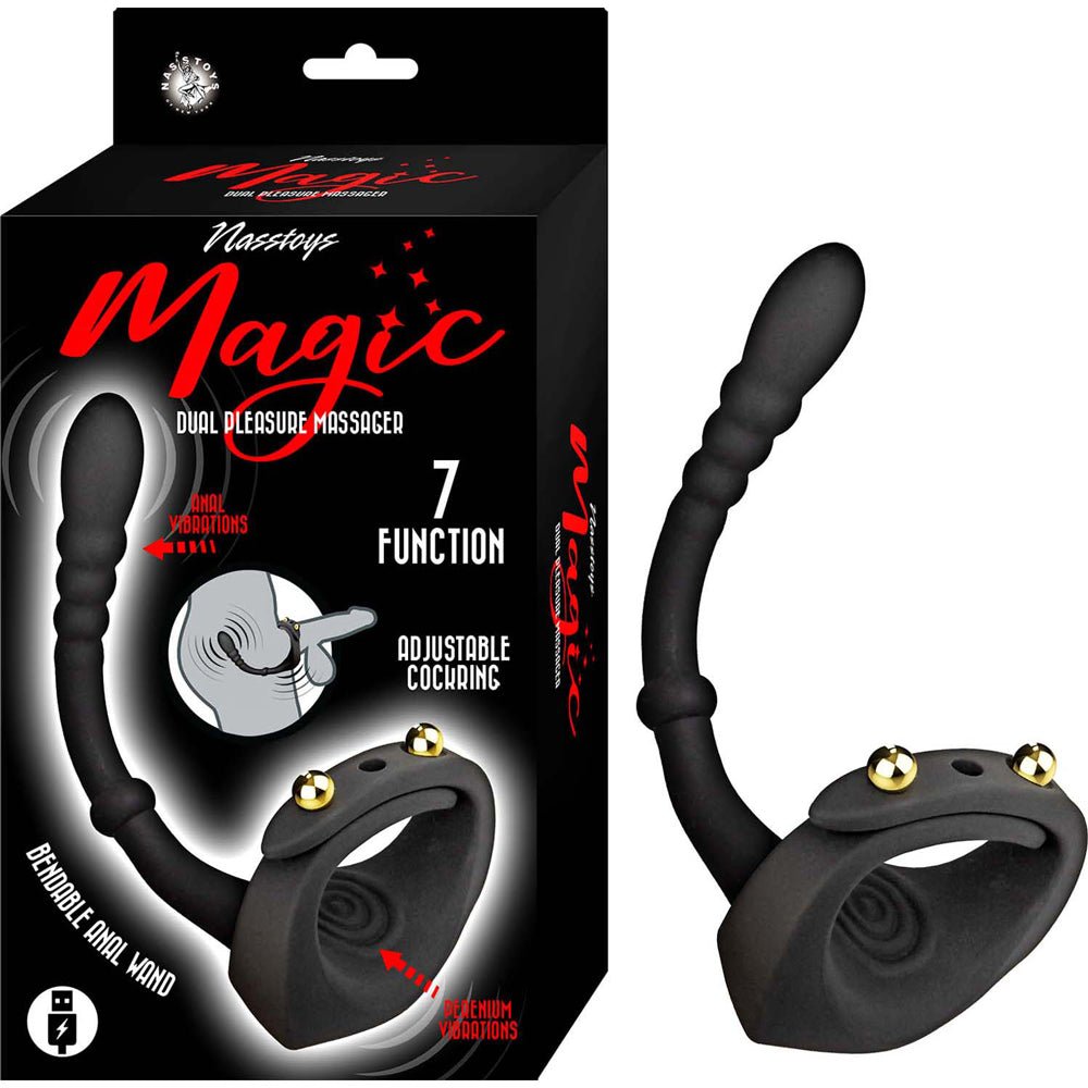 Magic Dual Pleasure Massager - Black - TruLuv Novelties