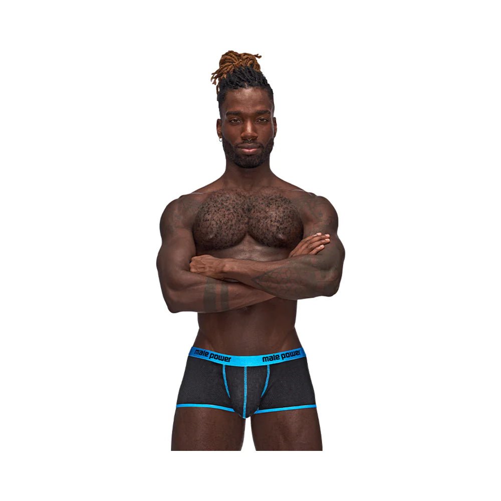 Male Power Casanova Uplift Short Black L - TruLuv Novelties