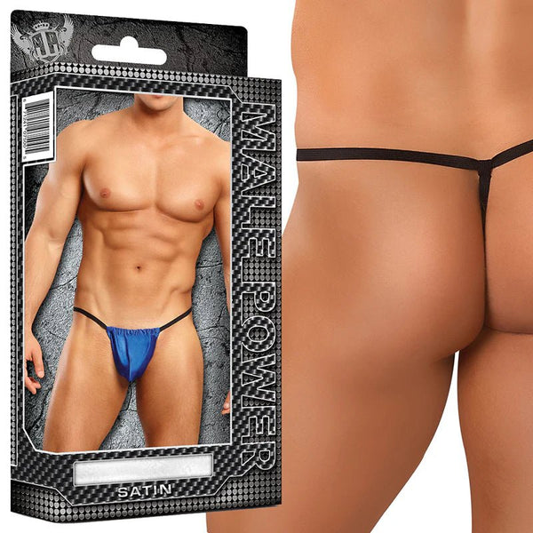 Male Power Satin Lycra Posing Strap (One Size) Underwear - TruLuv Novelties