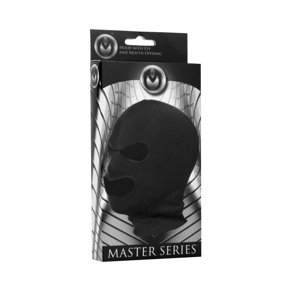 Master Series Facade Spandex Hood with Eye and Mouth Holes Black - TruLuv Novelties