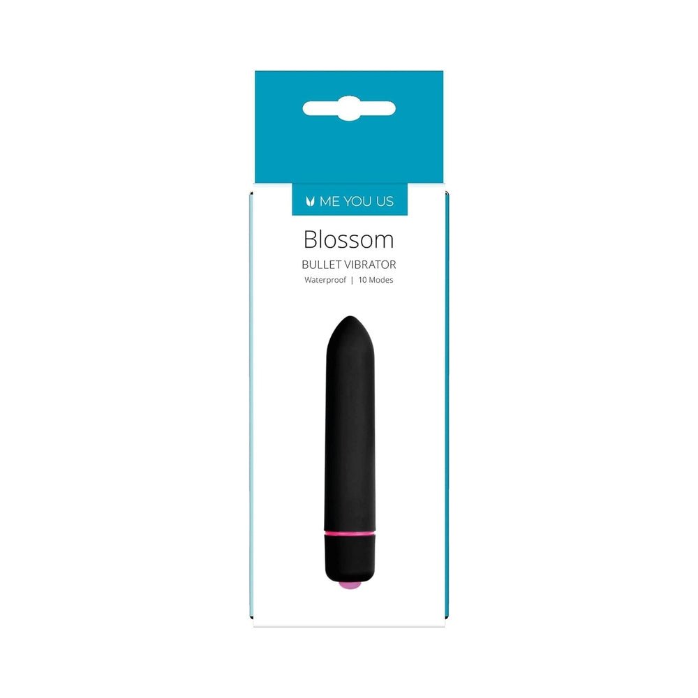 Me You Us Blossom 10 Mode Bullet Vibrator Black - TruLuv Novelties