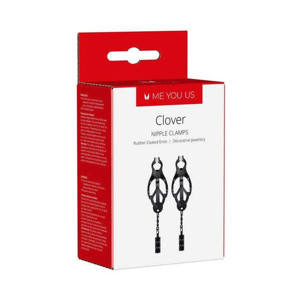 Me You Us Clover Nipple Clamp Black - TruLuv Novelties