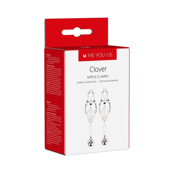 Me You Us Clover Nipple Clamp Silver - TruLuv Novelties