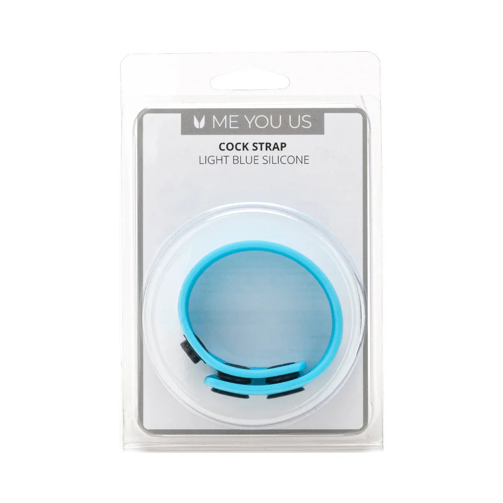 Me You Us Light Blue Silicone Cock Strap - TruLuv Novelties